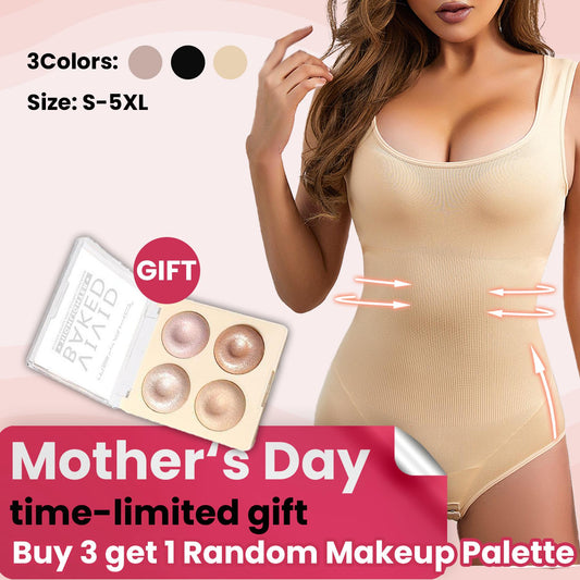 Mother's Day🥰(Buy 3 get 1 Random Makeup Palette) U-neck Open-Crotch Vest-Style Women's Full Body Shaping Suit 🥰